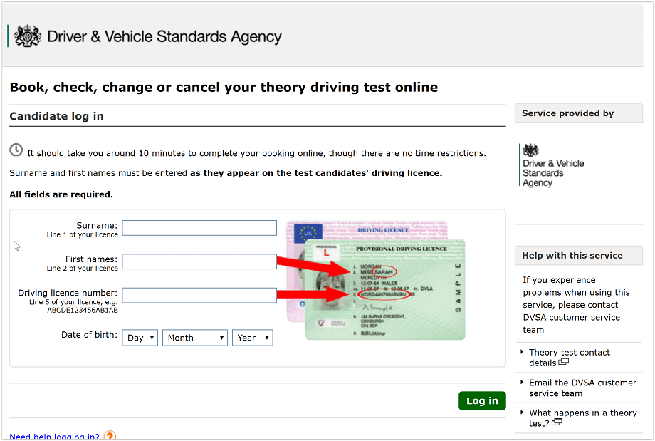 booking a theory test