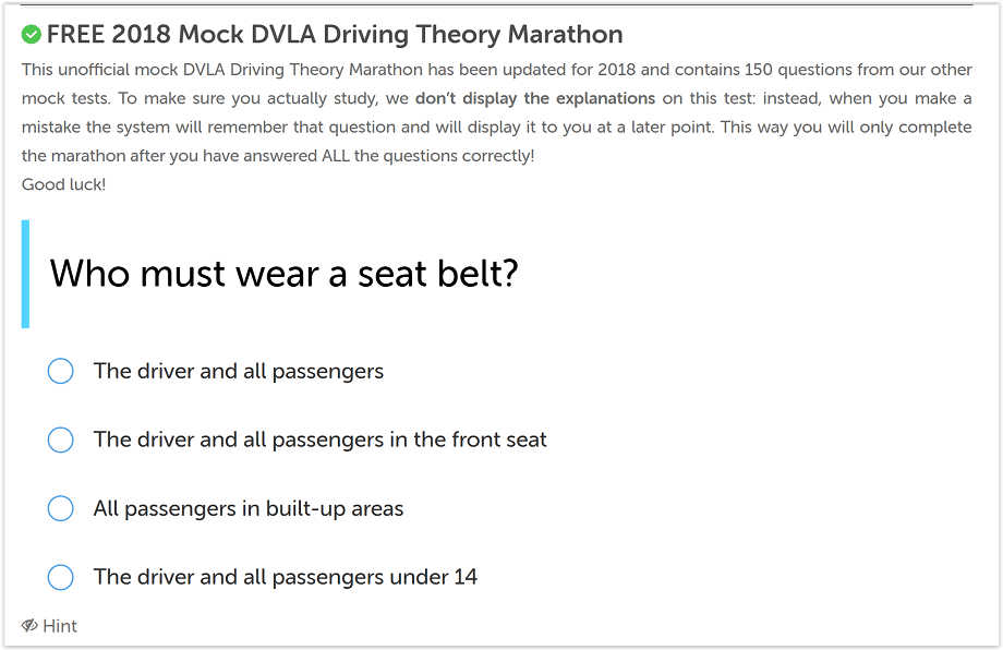 mock test marathon